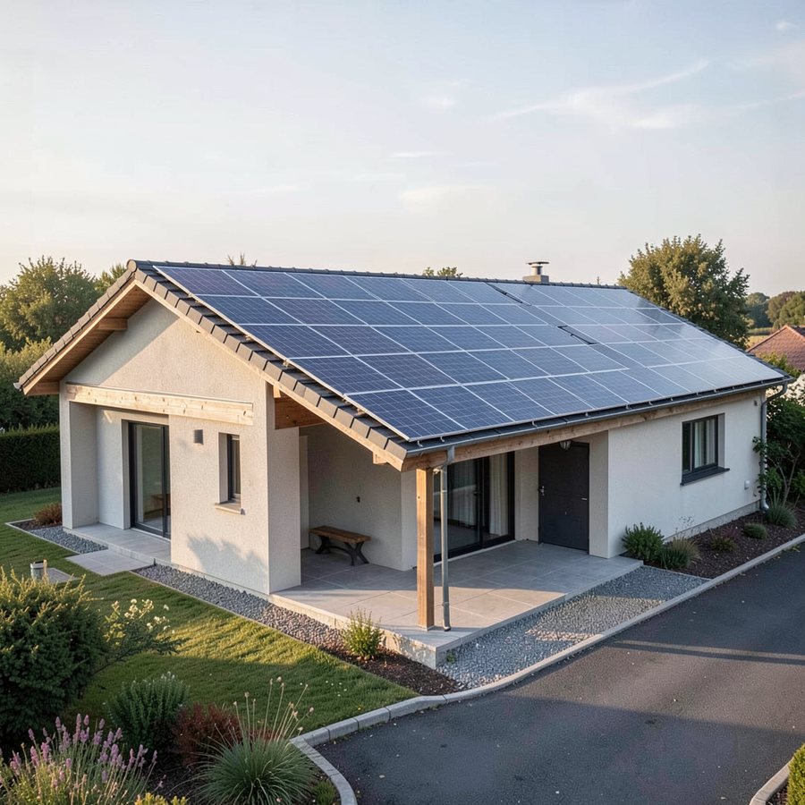 Panneau solaire sur prise
