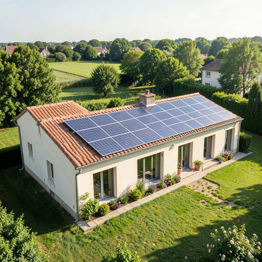 Panneaux solaires aérovoltaïque