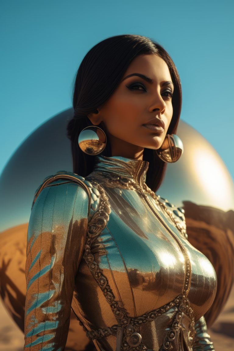 alfea excellia ai 11 portrait d'une femme en costume de super-héros futuriste