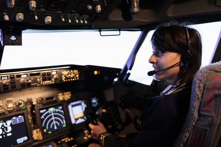 arianext cockpit d'avion moderne avec panneau de commande et tableau de bord en vol