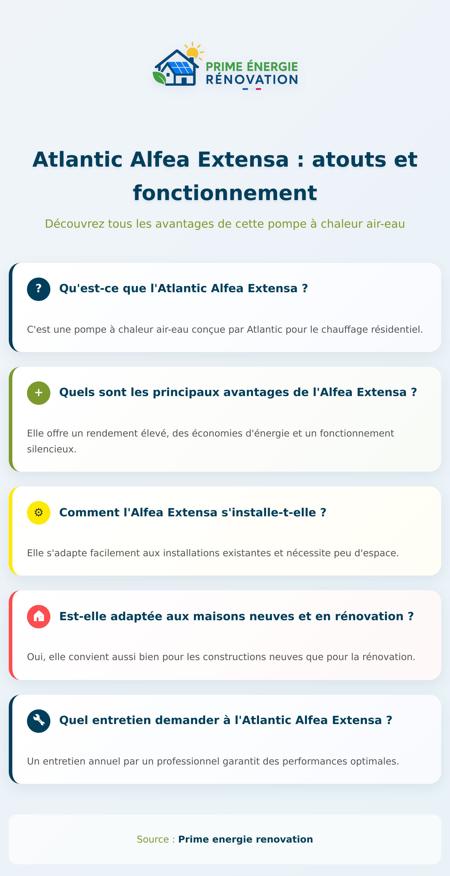 Infographie présentant les points clés de l'Atlantic Alfea Extensa