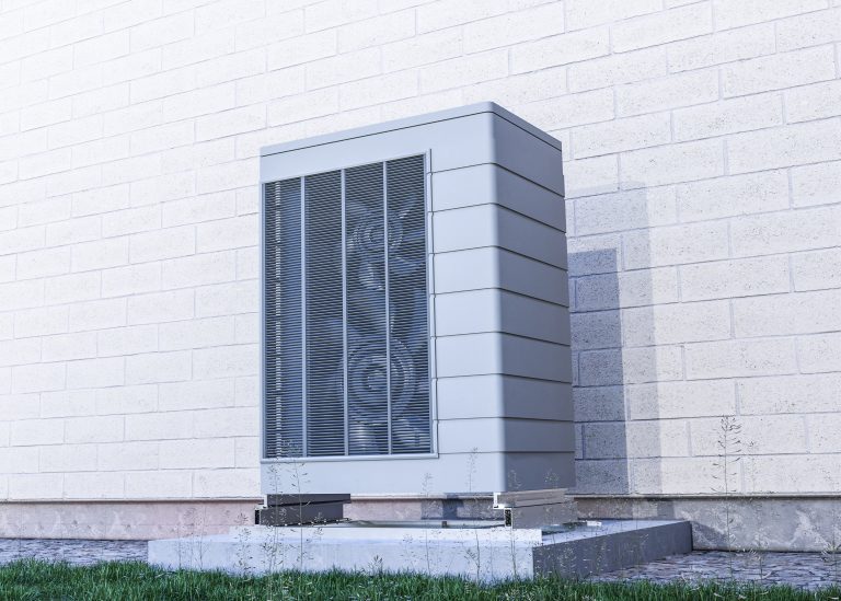 pompe à chaleur à 1 euro vrai ou faux installation extérieure moderne pompe à chaleur devant une maison
