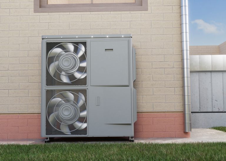 prix d une pompe à chaleur air eau installée à l'extérieur d'une maison moderne
