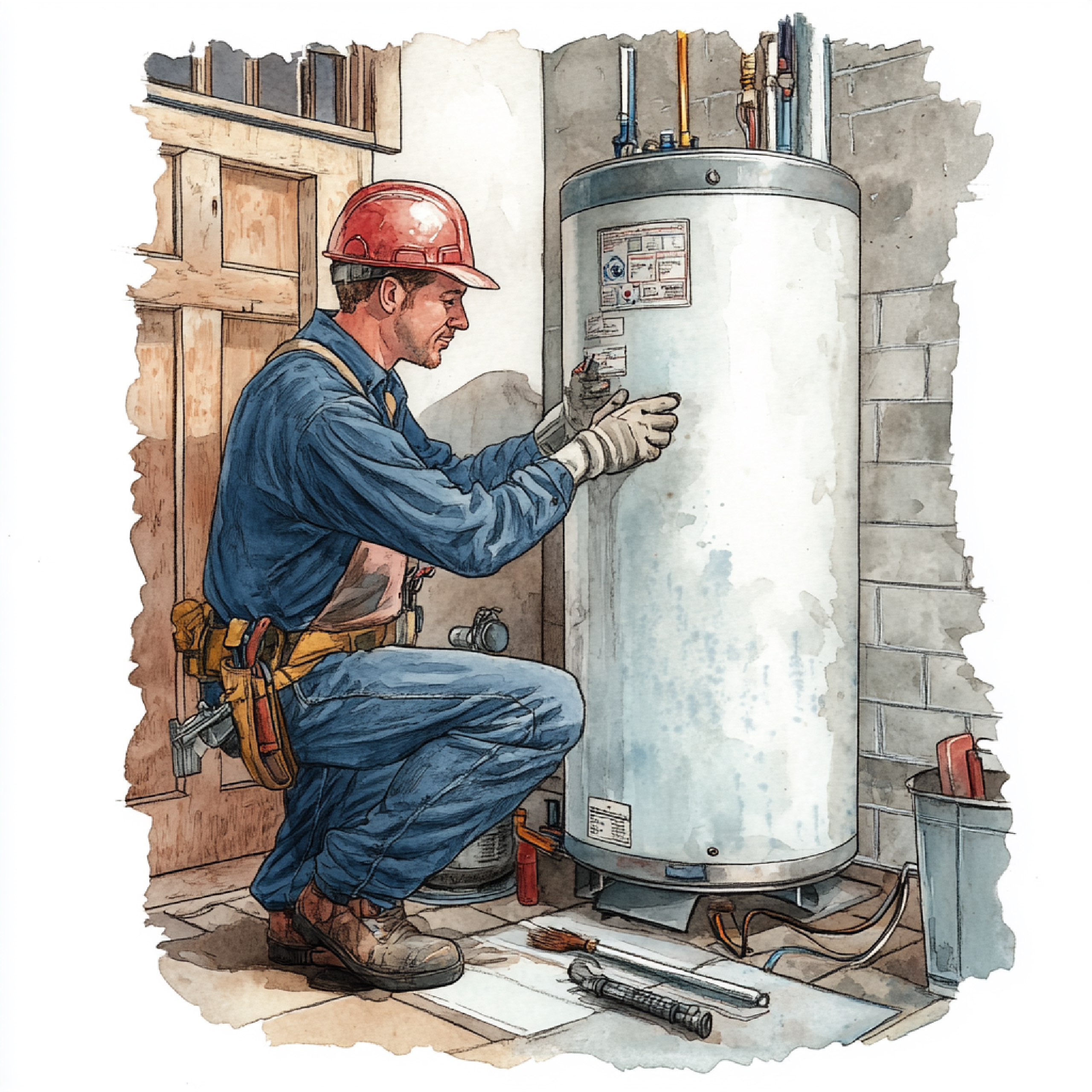 Avant et après <strong>remplacement chaudière ancienne</strong> : un plombier installe une chaudière gaz à condensation THPE dans une maison
