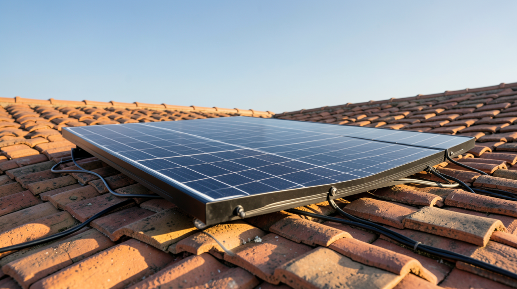 1 panneau solaire prix installation sur toit de maison individuelle
