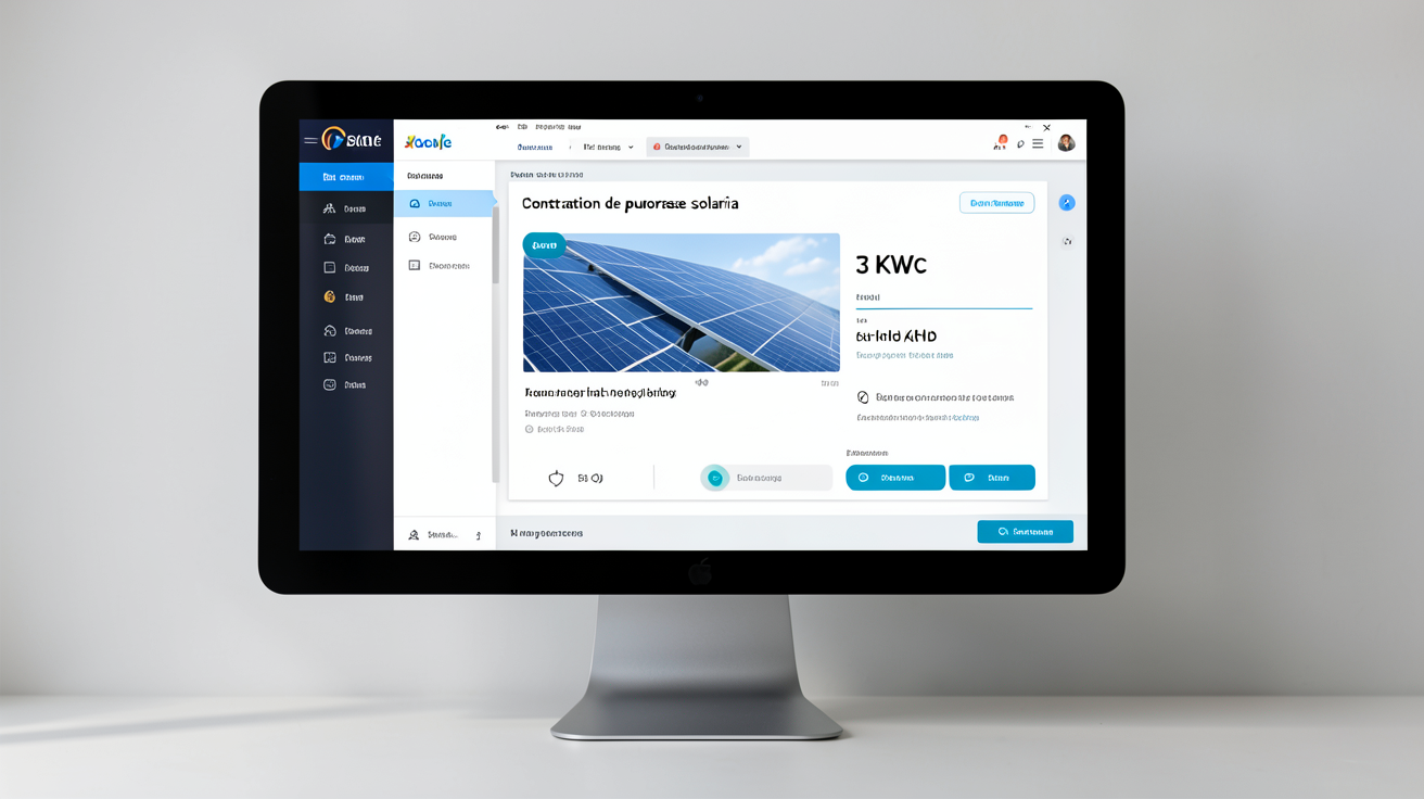 3 kWc en kWh : écran affichant un calculateur interactif de conversion de puissance solaire