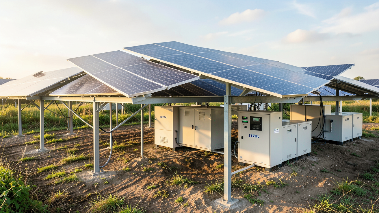 3 kWc en watt : installation solaire de 3 kWc avec batteries, onduleur et gestion intelligente pour optimiser la production