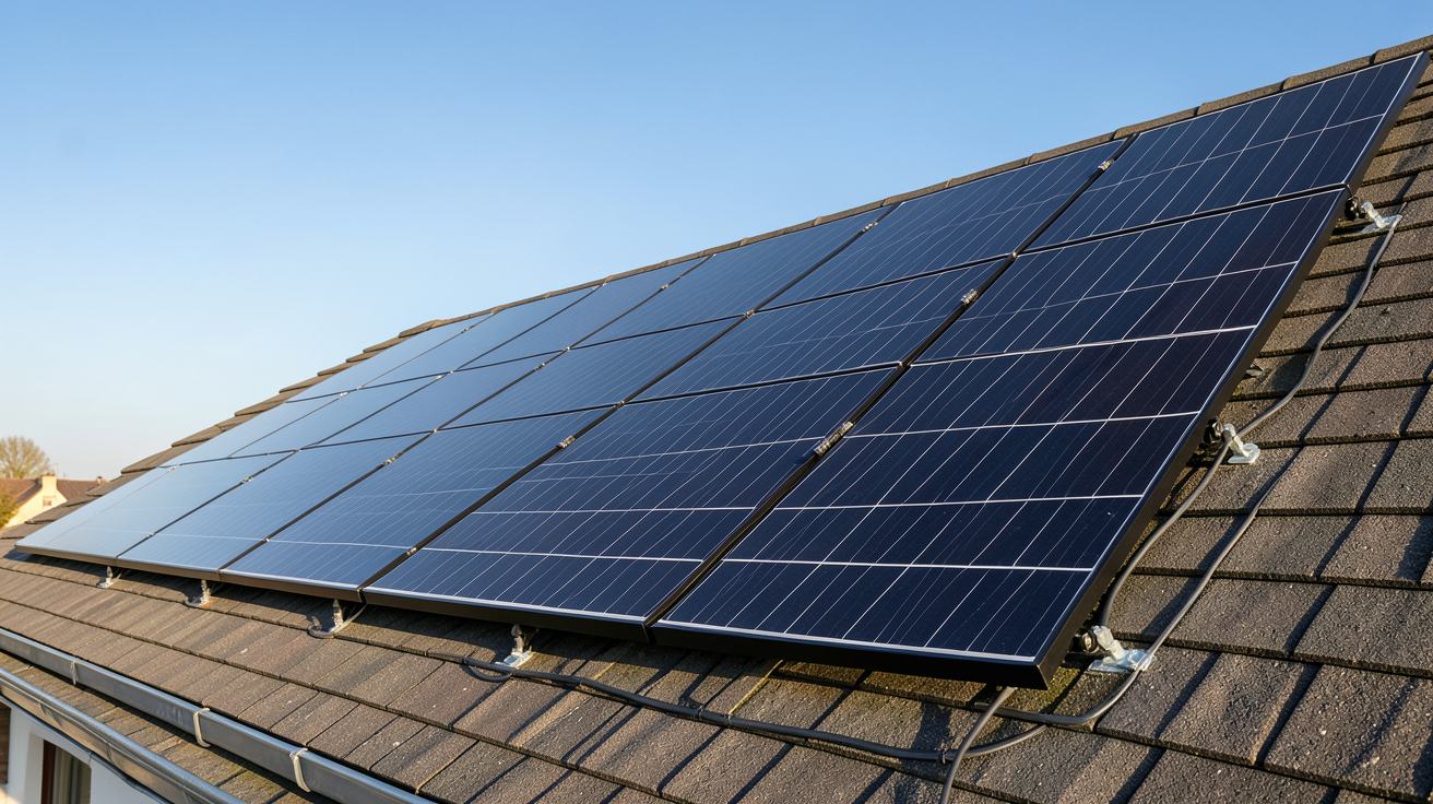 9 kWc surface de toit nécessaire pour une installation photovoltaïque