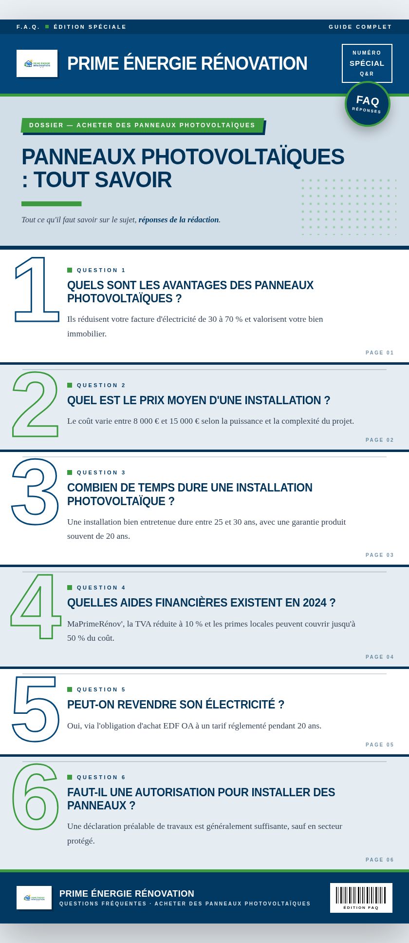 Infographie : Panneaux photovoltaïques : tout savoir