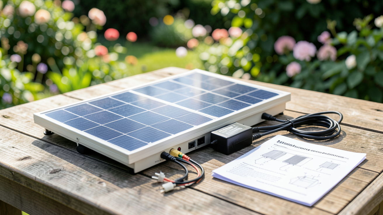 alimentation solaire kit de sélection guide avec panneaux, onduleur et câbles