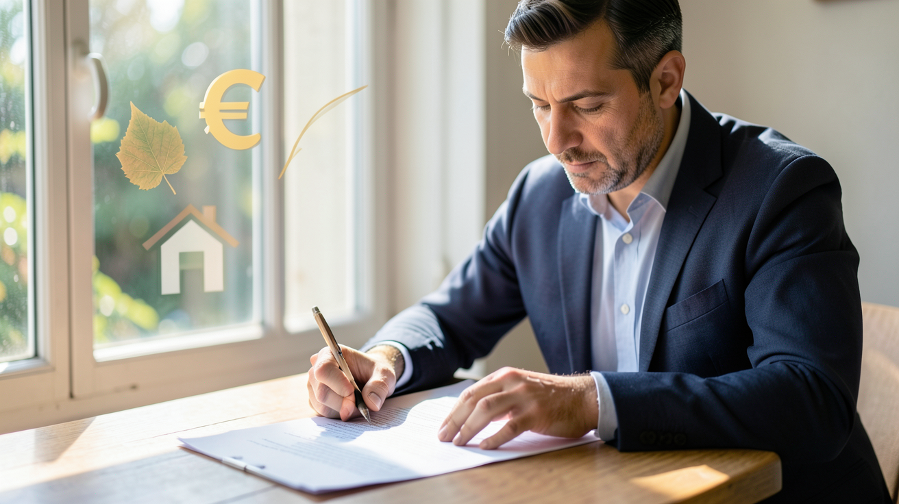 autoconsommation electricite photovoltaïque propriétaire examinant des documents d'aides financières pour l'autoconsommation solaire