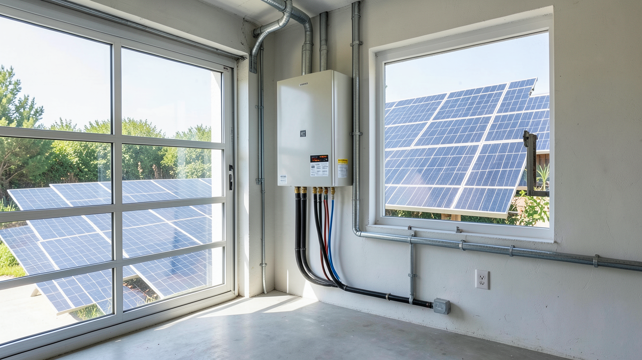 batterie autoconsommation photovoltaïque parmi les top 5 meilleures en 2024, installée dans un garage moderne