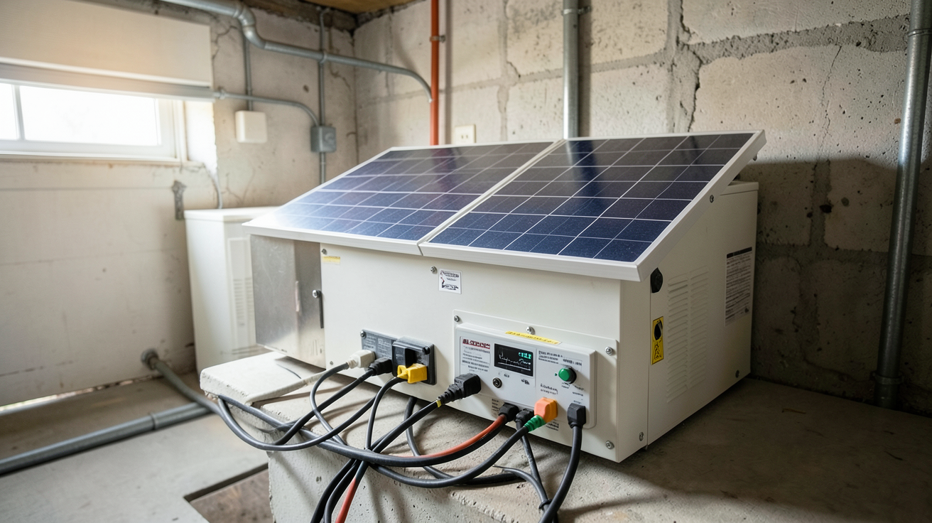 batterie domestique panneau solaire utilisée pour le dimensionnement énergétique