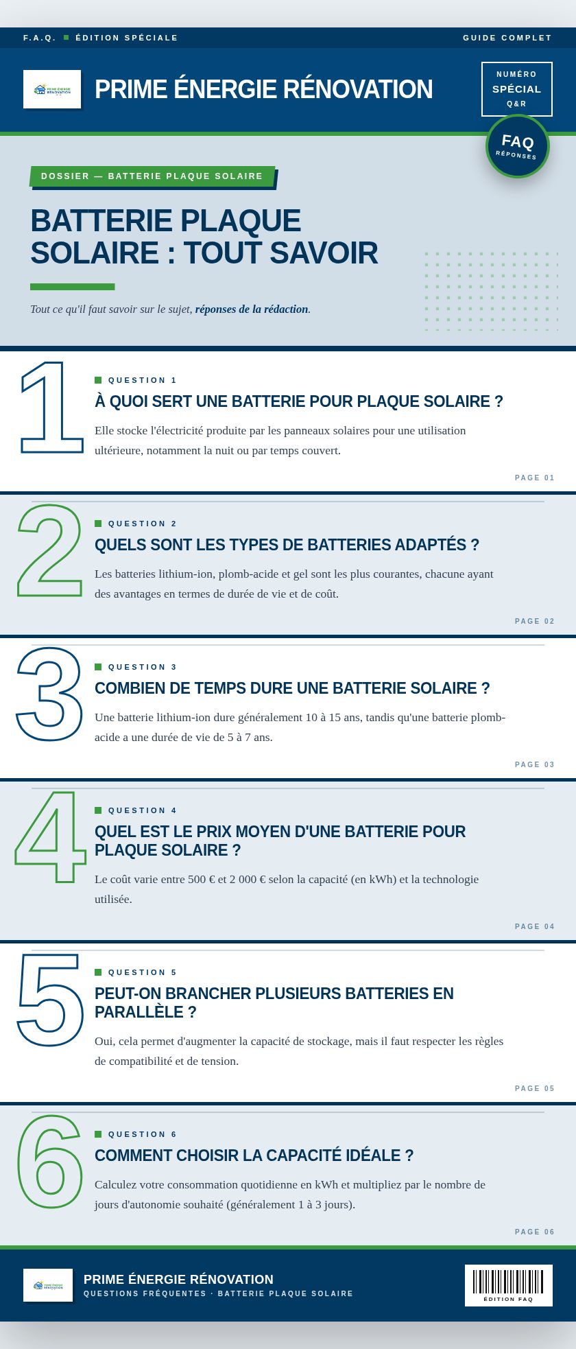 Infographie : Batterie plaque solaire : tout savoir