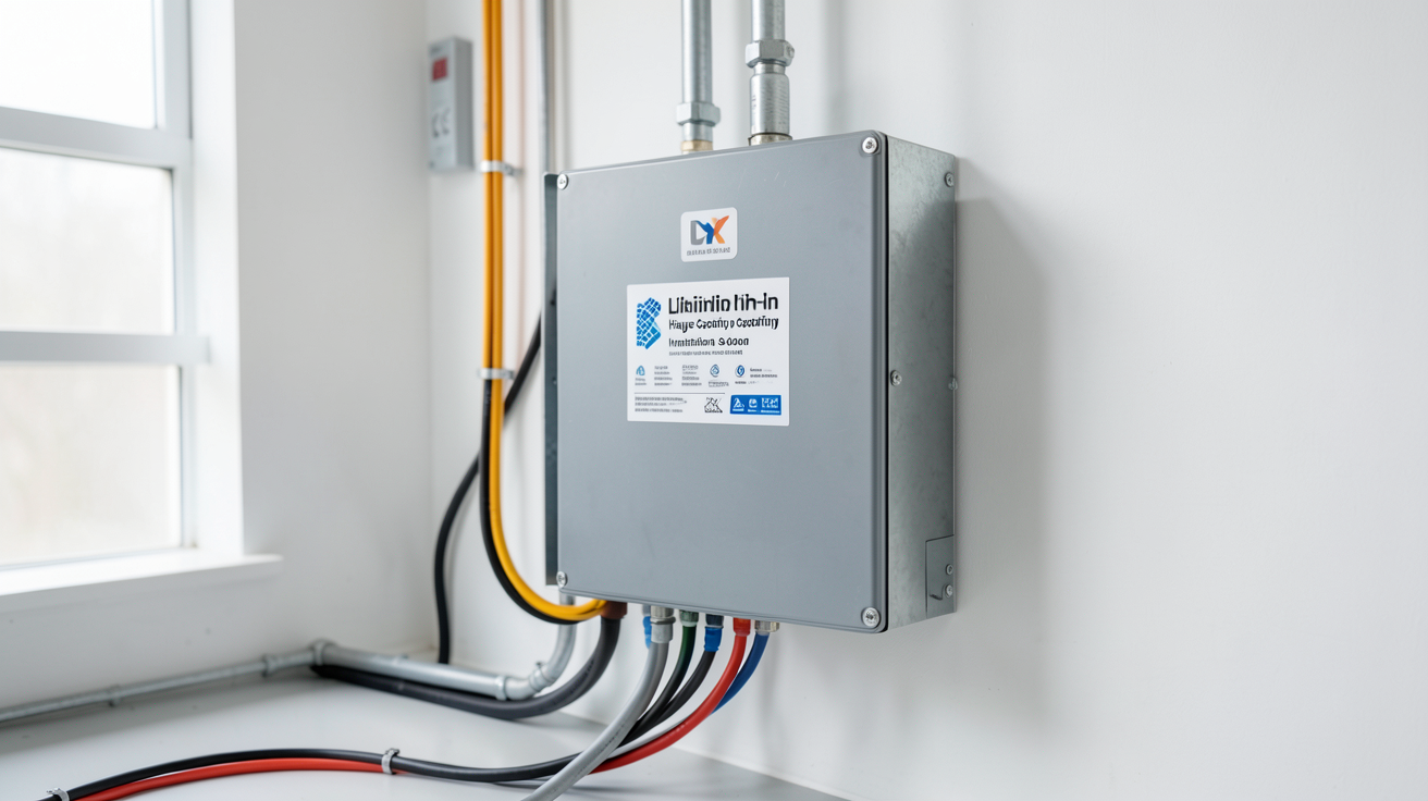 batterie pour installation solaire lithium-ion haute capacité installée dans un local technique
