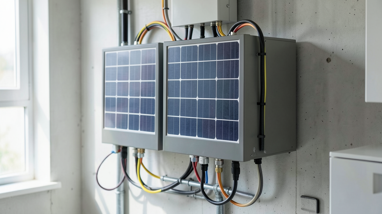 batterie solaire au lithium de haute capacité installée dans un système de stockage d'énergie résidentiel