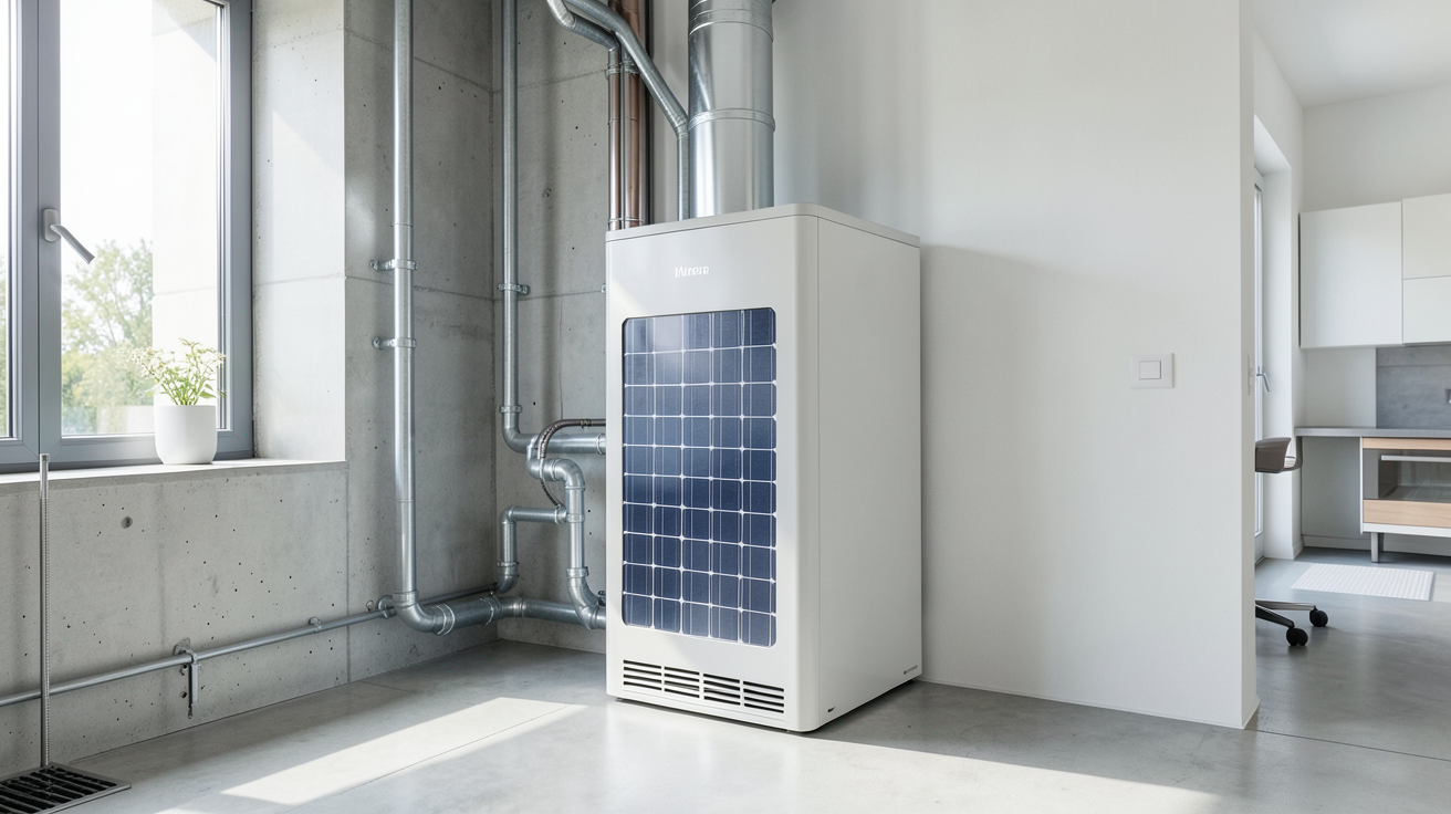 batterie solaire pas cher installée dans un domicile moderne et bien éclairé