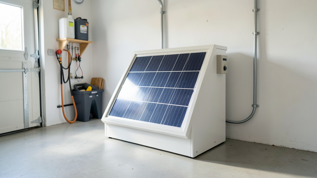 batterie solaire pas cher installée pour le stockage d'énergie résidentielle