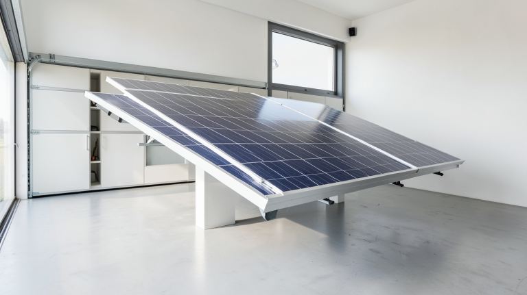 batterie solaire pour maison installée dans un intérieur résidentiel moderne