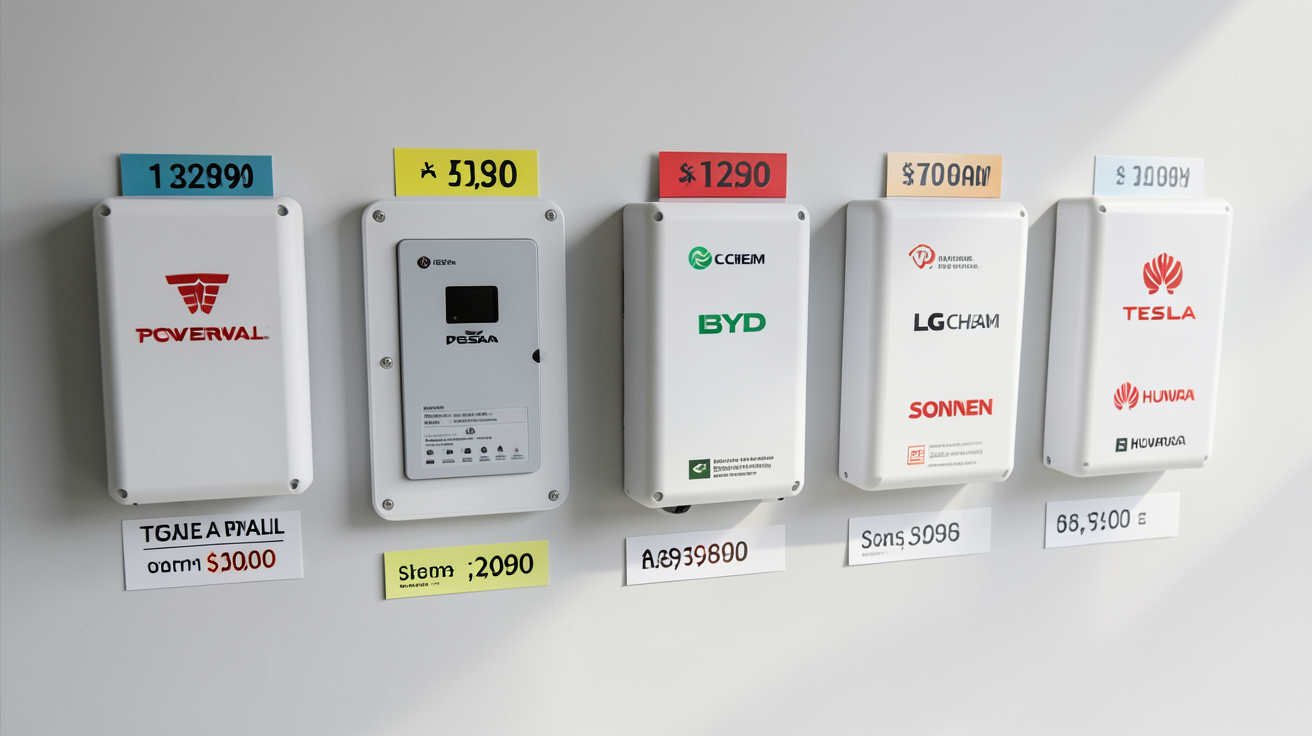 batterie stockage solaire prix tableau comparatif des top 5 marques en 2024
