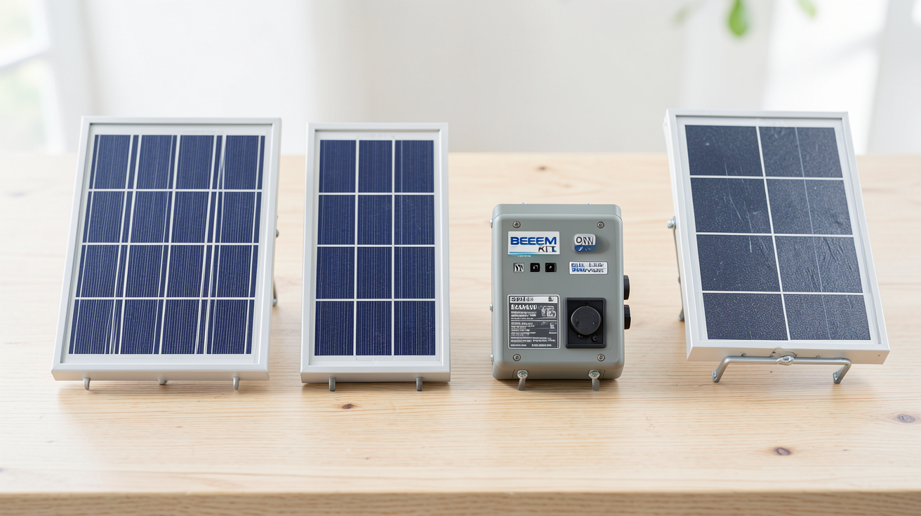 beam solaire comparatif des kits Beem Kit, Beem On, Beem Battery et Beem Roof