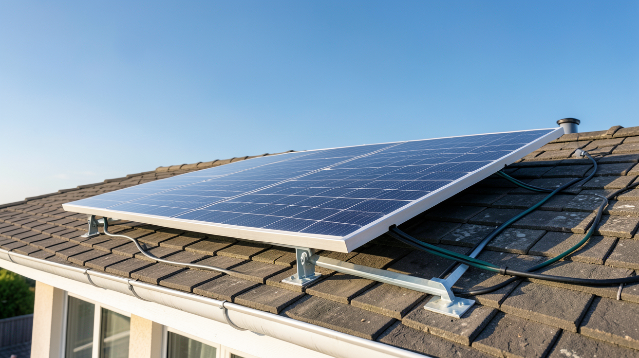 beem sur le toit d'une maison affichant une autonomie énergétique jusqu'à 80 pourcent