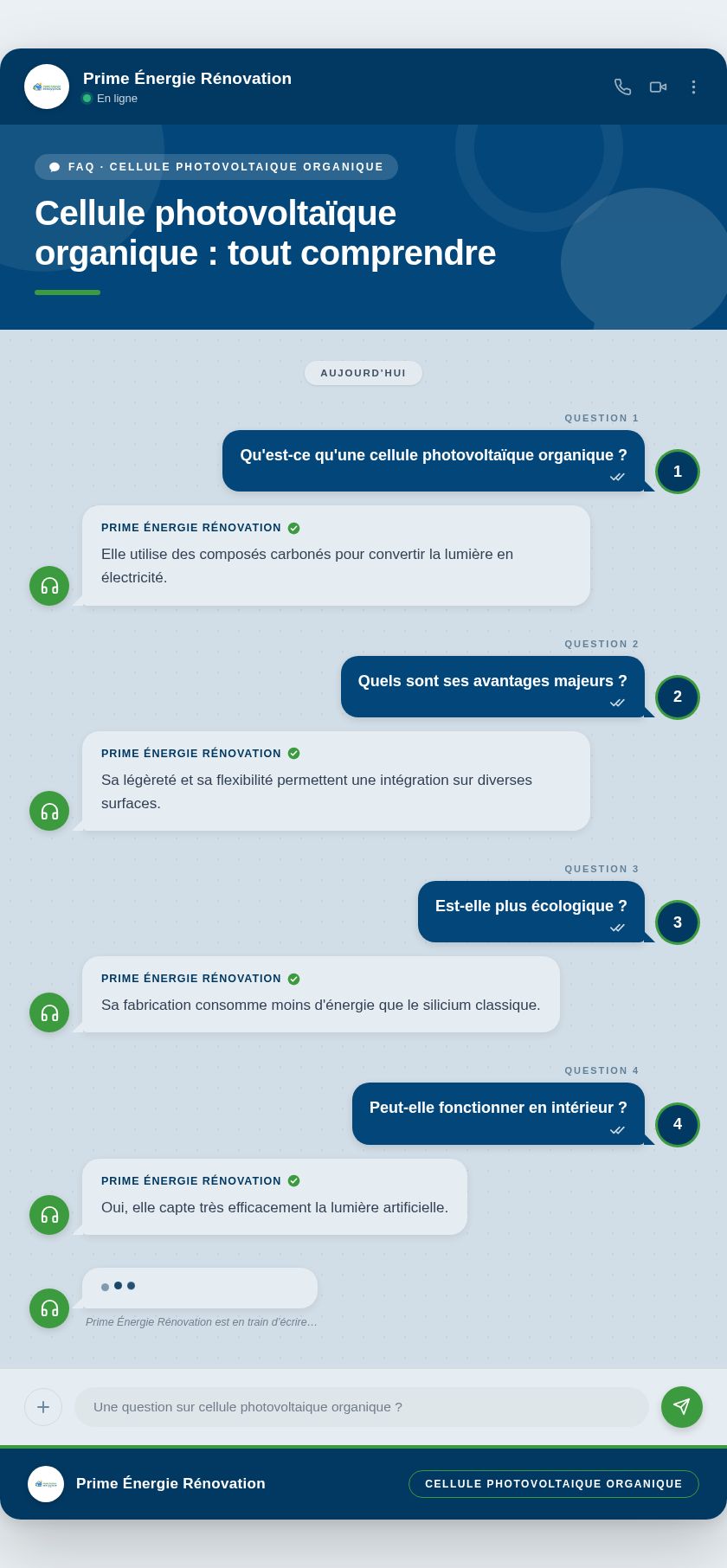 Infographie : Cellule photovoltaïque organique : tout comprendre