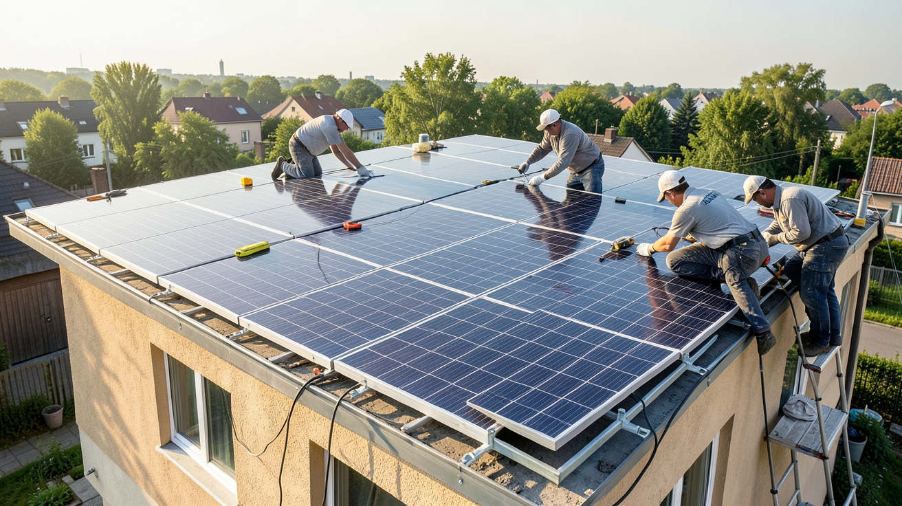 centrale solaire autoconsommation processus d'installation avec Prime Énergie Rénovation