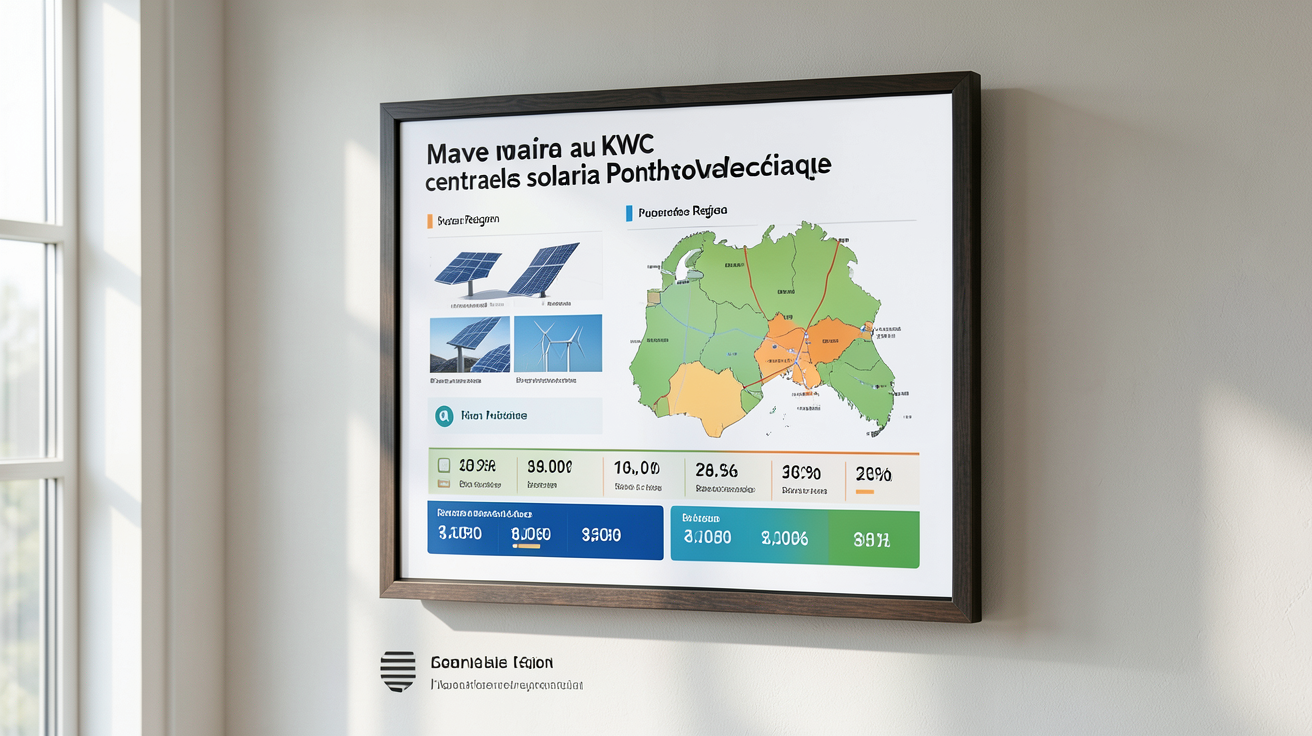 centrale solaire photovoltaïque affichant le prix moyen au kWc selon la puissance et la région