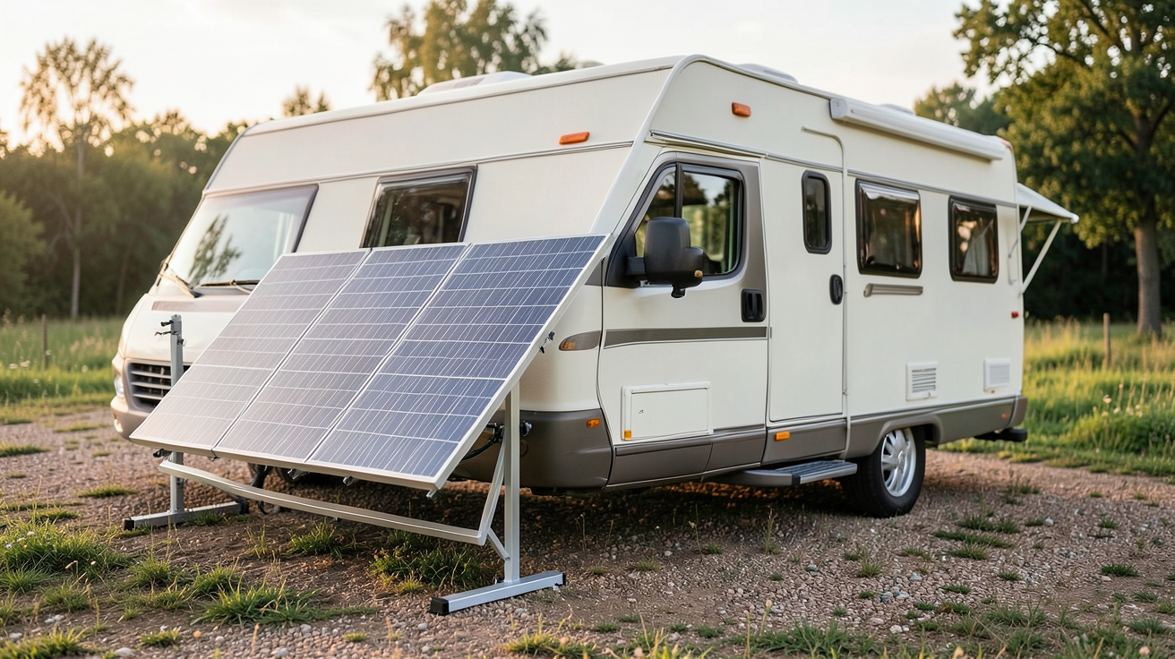 chauffage solaire camping car présentant les différents types de systèmes solaires thermiques et photovoltaïques pour véhicules de loisirs