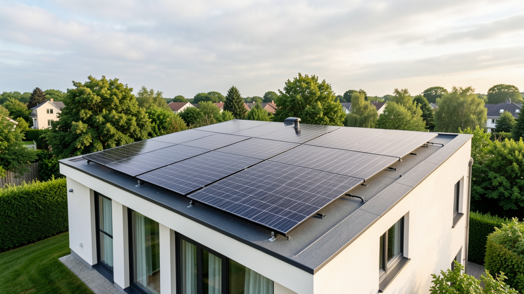 chauffage solaire maison prix avec installation sur toit
