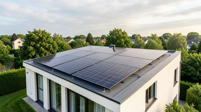 chauffage solaire maison prix avec installation sur toit