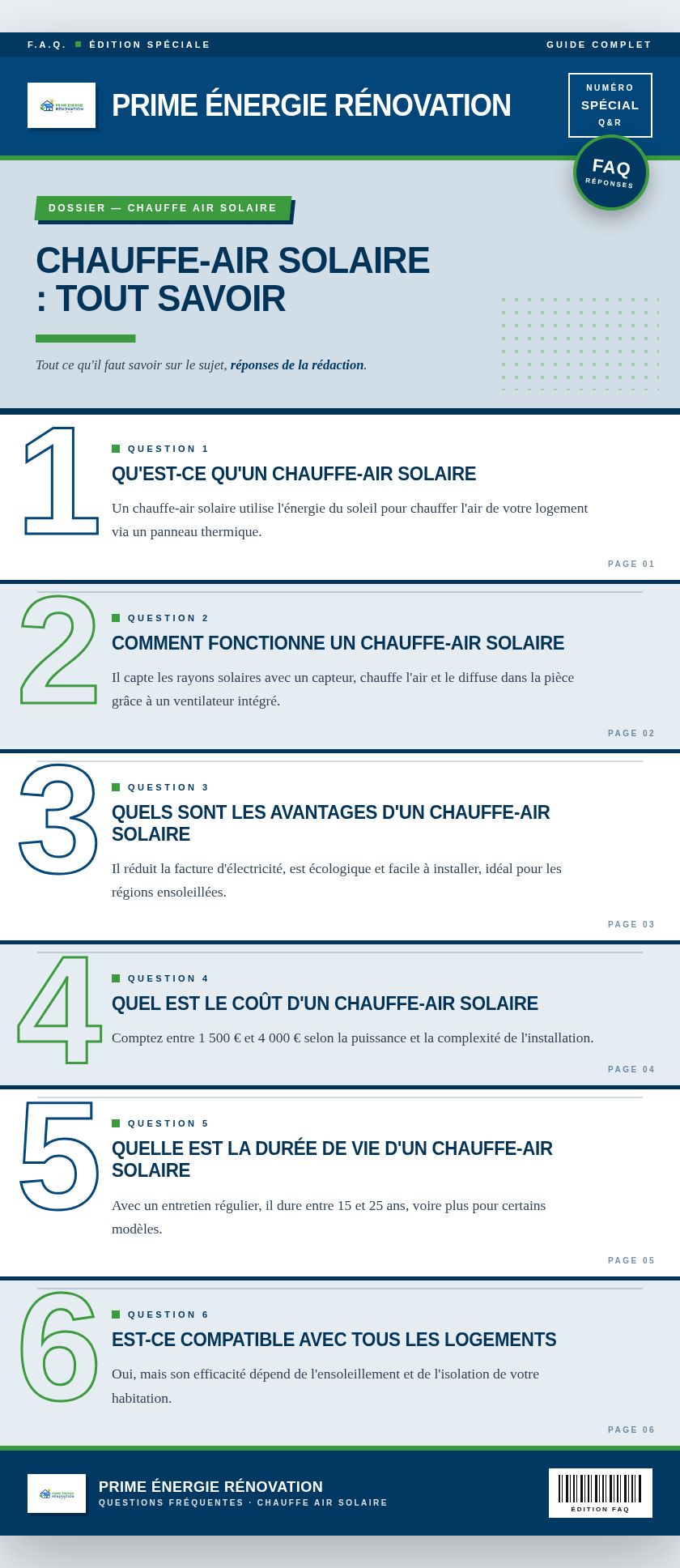 Infographie : Chauffe-air solaire : tout savoir