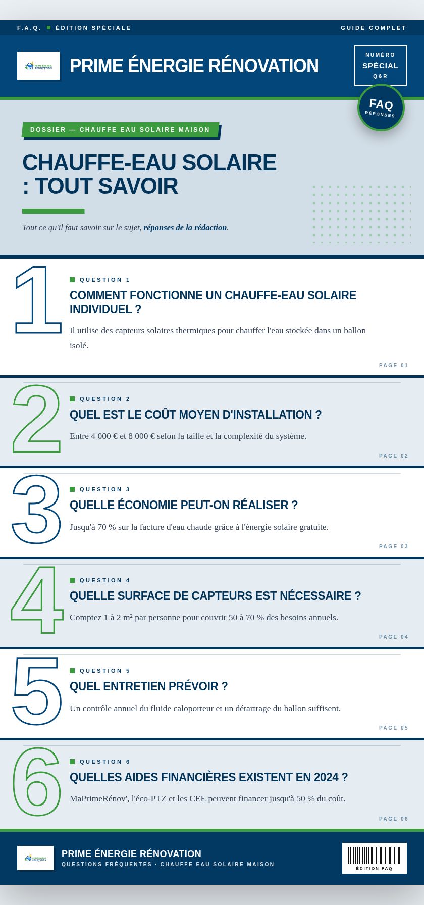 Infographie : Chauffe-eau solaire : tout savoir