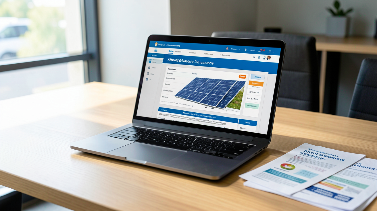 combien coute la pose de panneaux photovoltaiques : calcul des aides financières, primes et subventions sur un bureau avec ordinateur portable