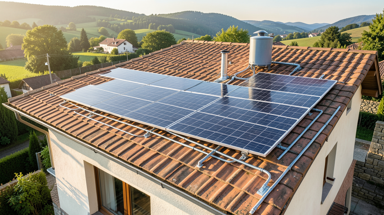 cout chauffage solaire : installation réelle d'un système solaire combiné (SSC) sur une maison de 120 m² en Auvergne-Rhône-Alpes