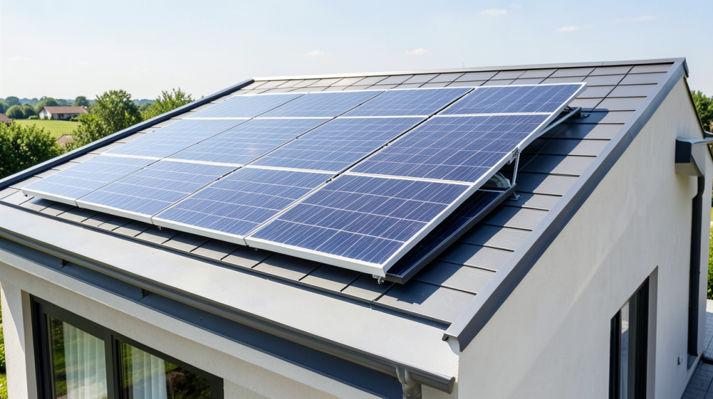 cout installation chauffe eau solaire sur le toit d'une maison résidentielle