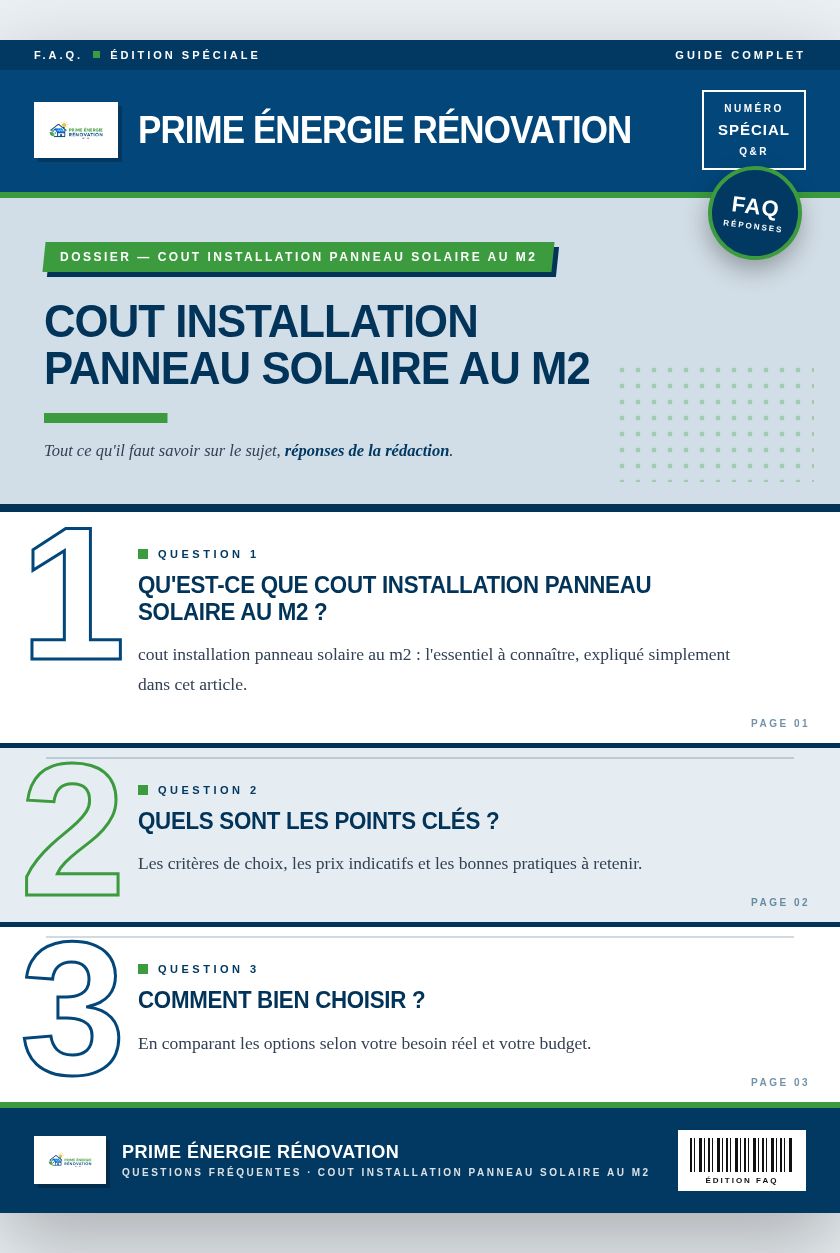 Infographie : cout installation panneau solaire au m2