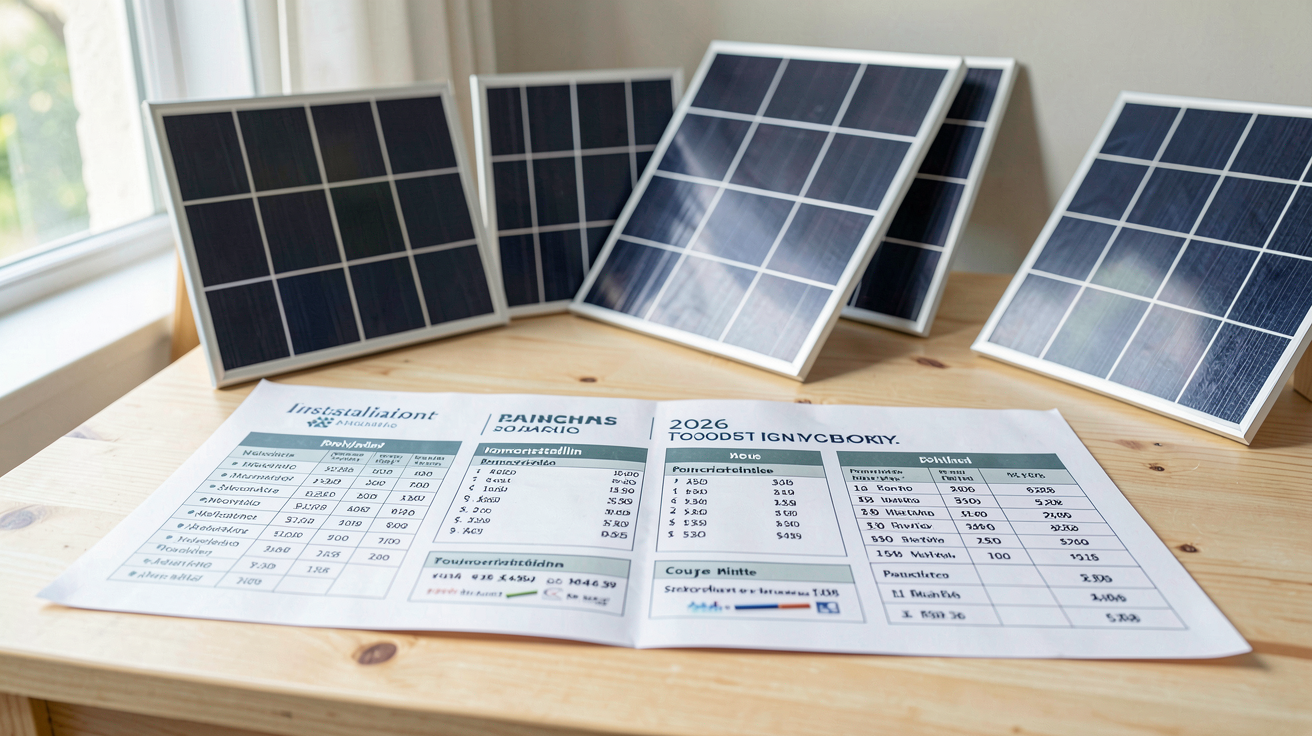 cout installation panneau solaire au m2 prix détaillés par technologie en 2026