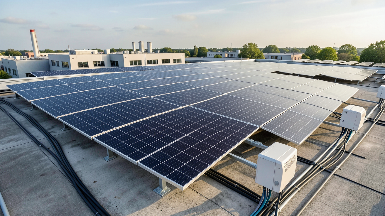coût installation photovoltaïque 36 kWc prix moyen 2024 installation industrielle sur toit