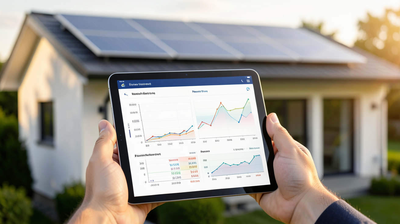 cout installation photovoltaique 6kwc avec simulation de rentabilité financière sur tablette