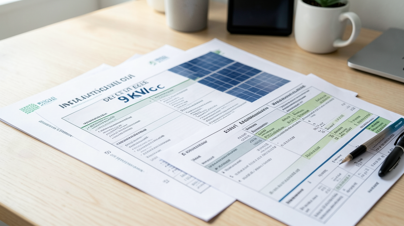 coût installation photovoltaïque 9 kW 2021 : exemple de devis réel avec factures et aides financières