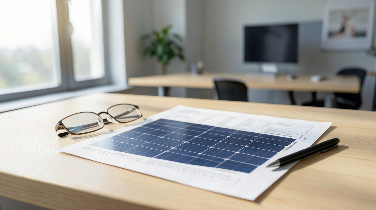 coût moyen d'une installation photovoltaïque en 2022 selon la puissance affiché sur un devis