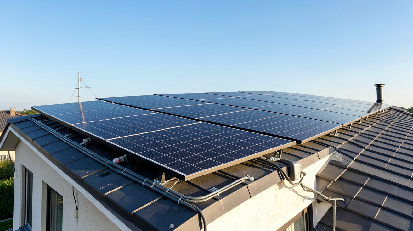 coût panneau photovoltaïque m2 d'une installation photovoltaïque clé en main sur un toit de maison