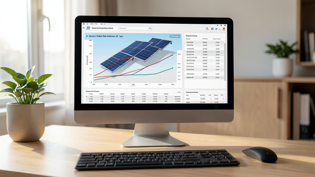 coût panneau photovoltaïque simulation de rentabilité calcul du ROI sur 20 ans