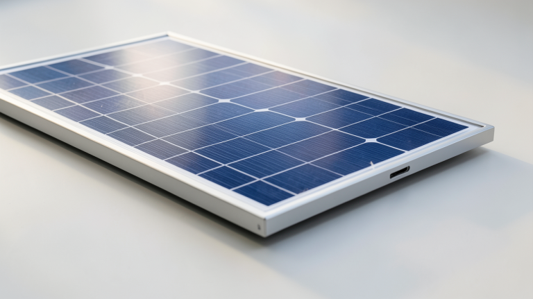 demi cellule photovoltaïque intégrée dans un panneau solaire moderne