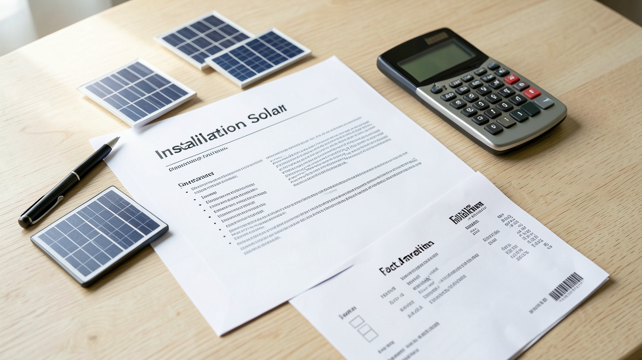 devis installation solaire avec checklist des 7 éléments incontournables à vérifier