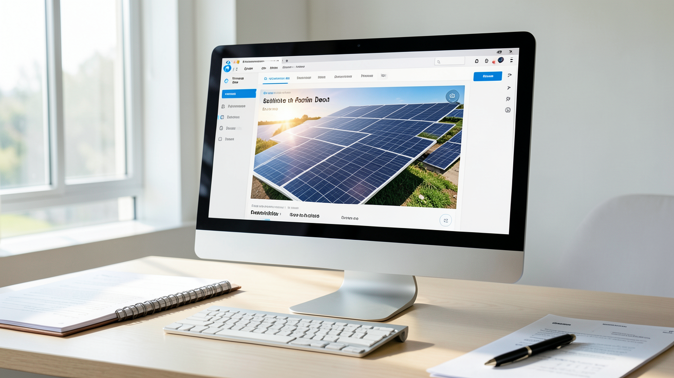 devis panneaux photovoltaïques Prime Énergie Rénovation : simulateur exclusif sur écran d'ordinateur