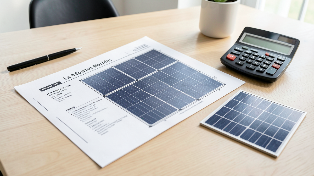 devis pose panneaux photovoltaiques affichant les éléments essentiels pour l'installation solaire