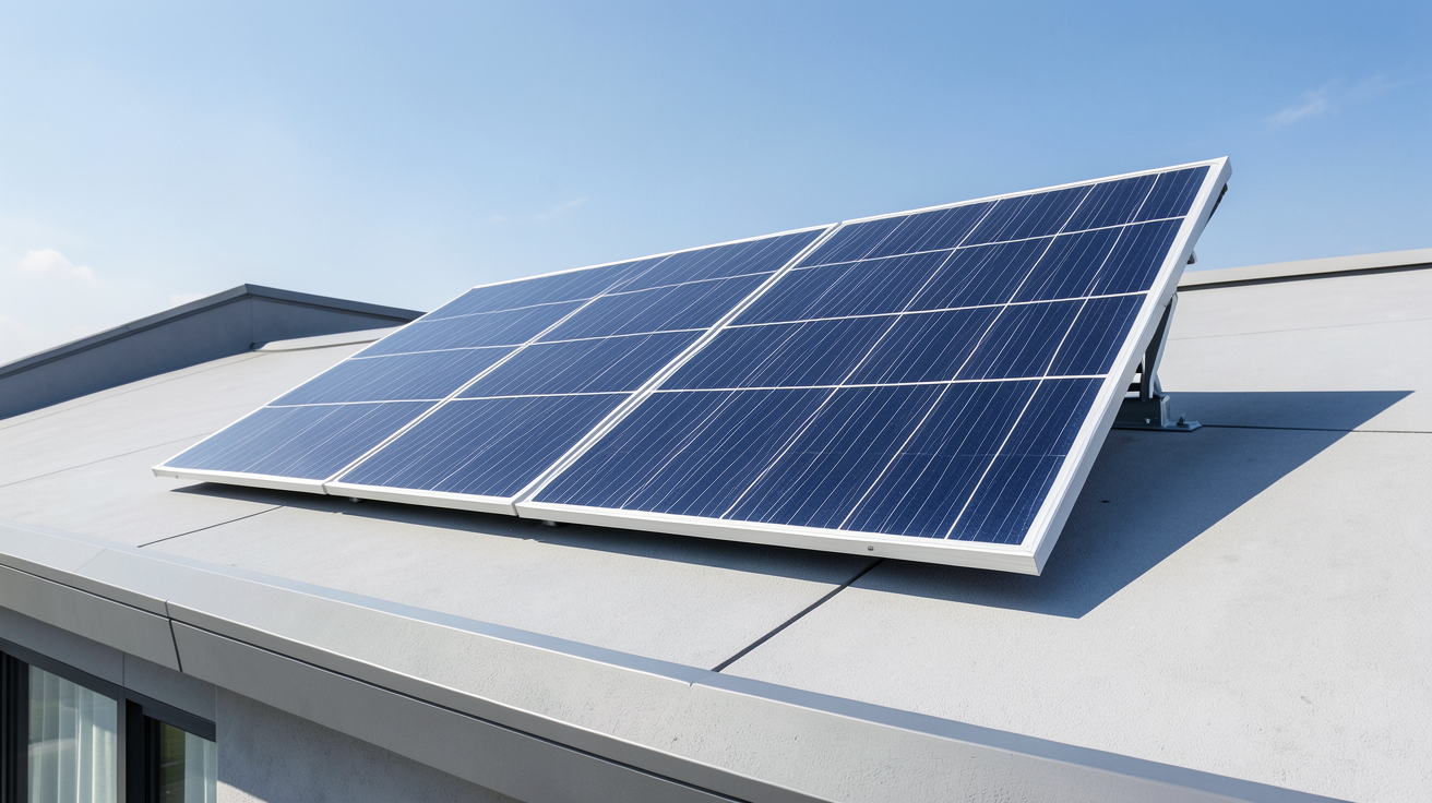dualsun prix panneaux solaires DualSun montrés sur un toit ensoleillé